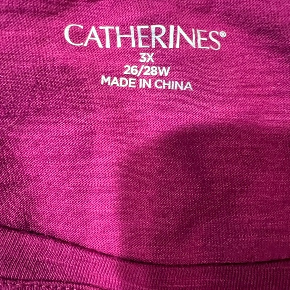 Catherine’s floral embroidered t shirt size 3X 26/28 - Picture 4 of 6